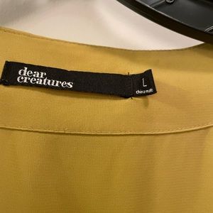 Dear Creatures Mustard Yellow dress size Large